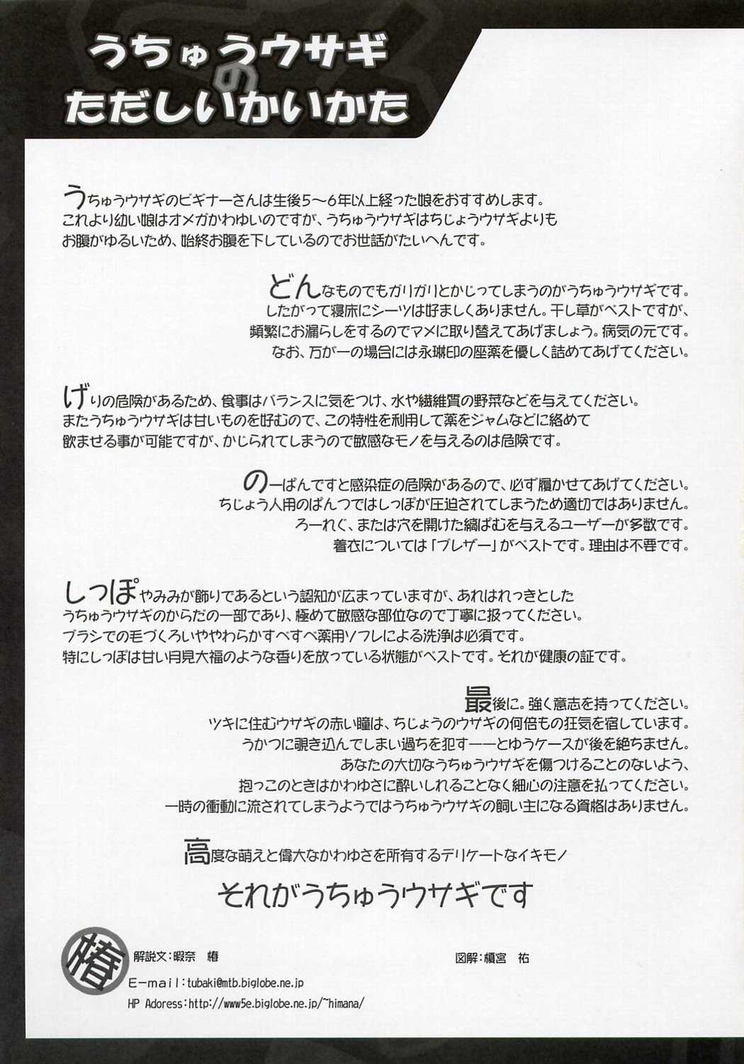 (CSP4) [Pixel Phantom (Kamiya Yuu)] Udonge no Shippo (Touhou Project) (コミケットスペシャル4) [Pixel Phantom (榎宮祐)] うどんげのしっぽ (東方Project)