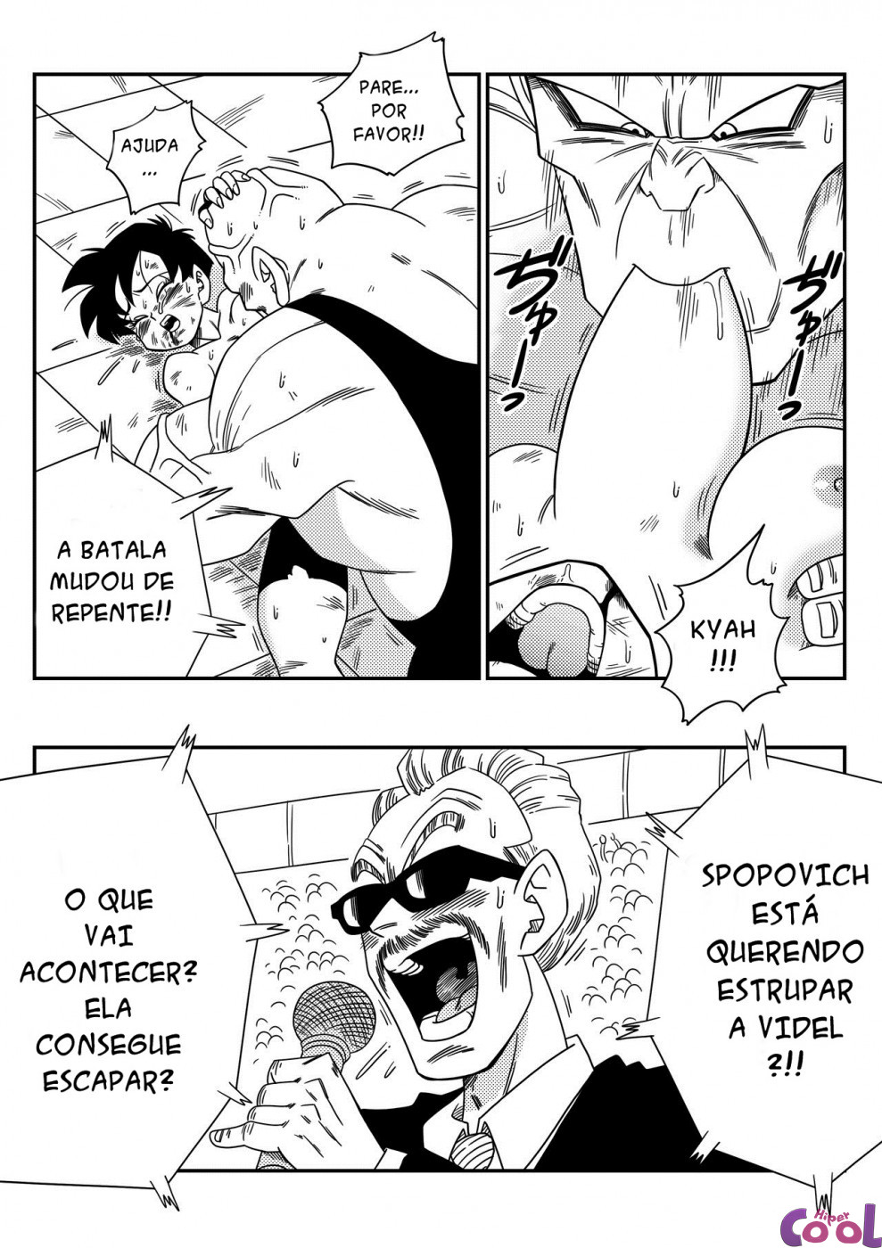 [Yamamoto] Videl VS Spopovich (Dragon Ball Z) [Portuguese-BR] {Hiper.cooL} [山本同人] ビ◯デルVSス◯ポビッチ (ドラゴンボールZ) [ポルトガル翻訳]