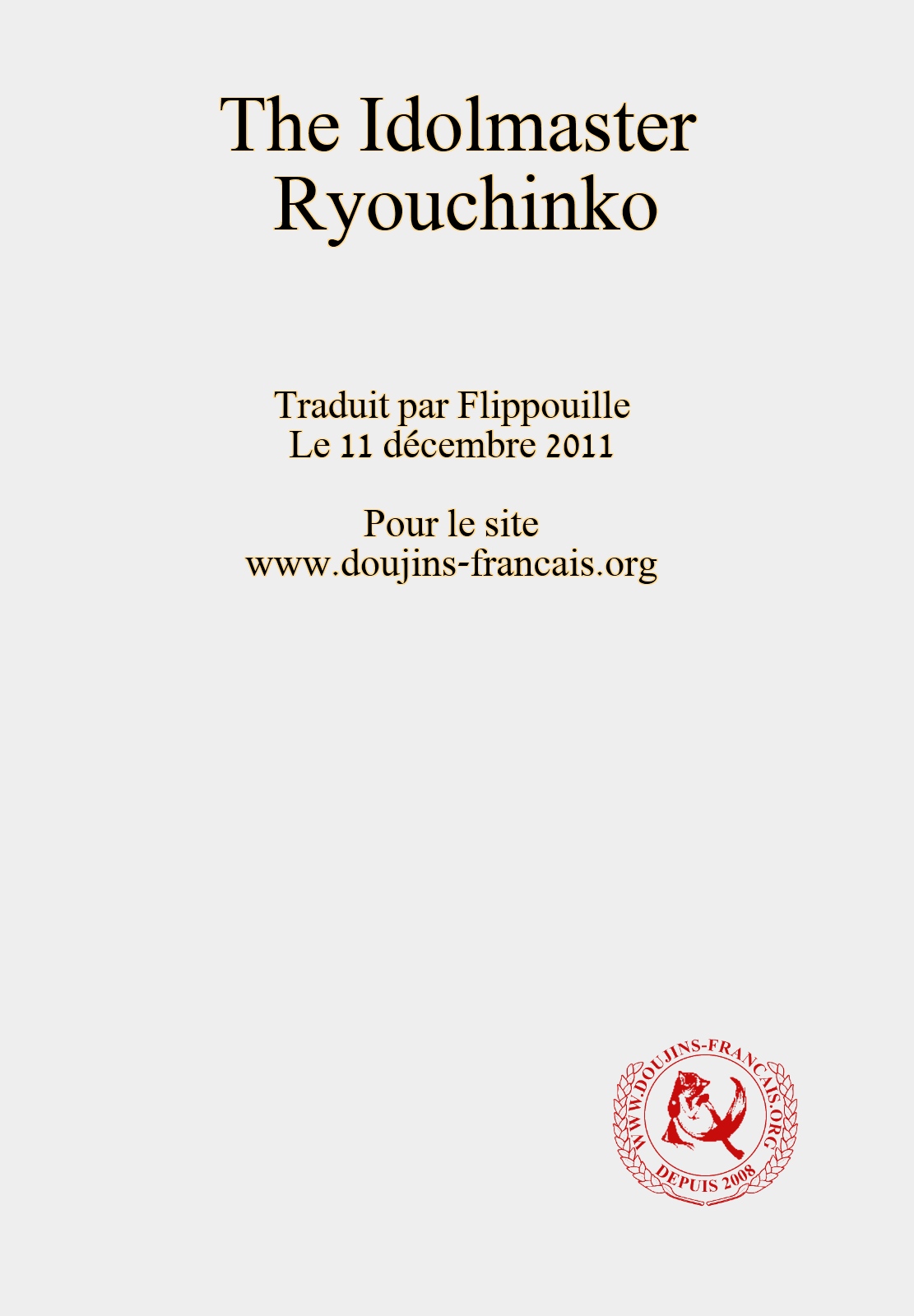 [Girigiri Nijiiro (Kamino Ryu-ya)] Ryouchinko (THE IDOLM@STER) Fr 