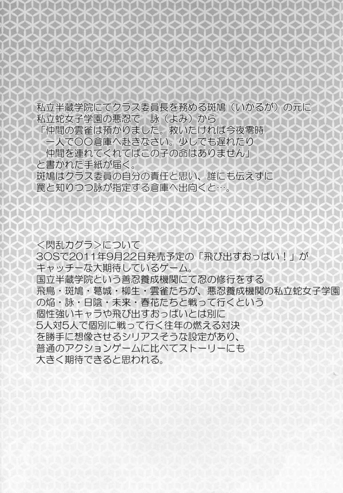 (C80) [Kotoshiki (Mukoujima Tenro)] (閃乱乳忍舞 斑鳩対詠の巻 (Senran Kagura) (C80) [コトシキ  (むこうじまてんろ)] (閃乱乳忍舞 斑鳩対詠の巻 (閃乱カグラ -少女達の真影-)