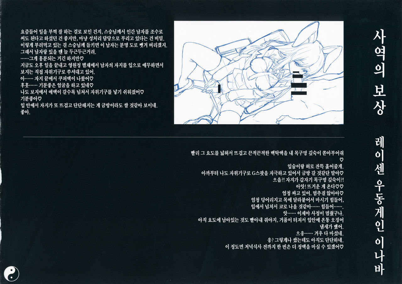 (C86) [Chroma of Wall (saitom)] Gensoukyou Inkou Kirokushuu (Touhou Project) [Korean] (C86) [壁の彩度 (saitom)] 幻想郷淫行記録集 (東方Project) [韓国翻訳]