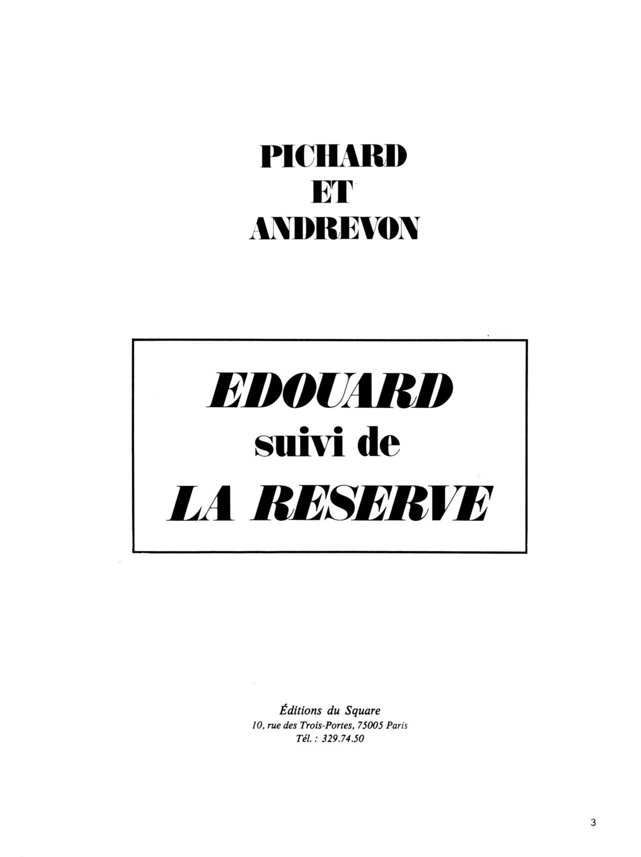 [Georges Pichard] - Edouard Suivi De La Reserve 