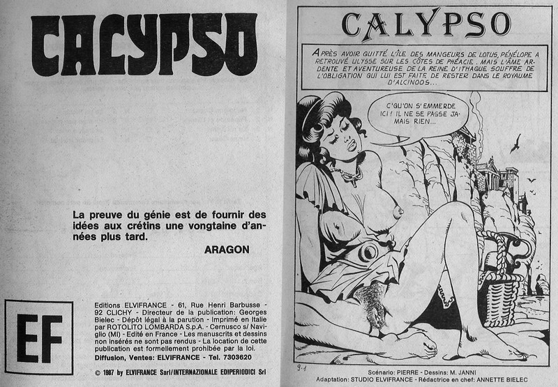 Calypso (giant men, small woman) 
